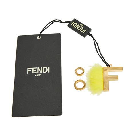 Fendi Fur ABClick Letter F Charm 